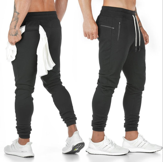 Men Cotton GYM Pants black