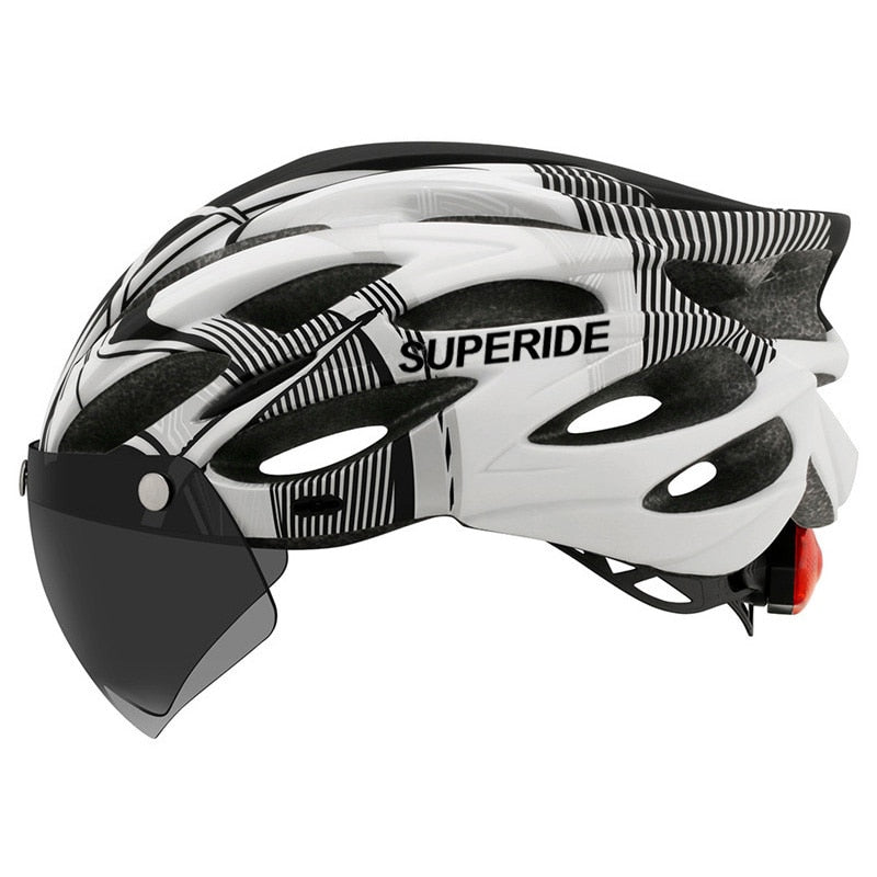 Men Women Cycling Helmet White 54-61CM