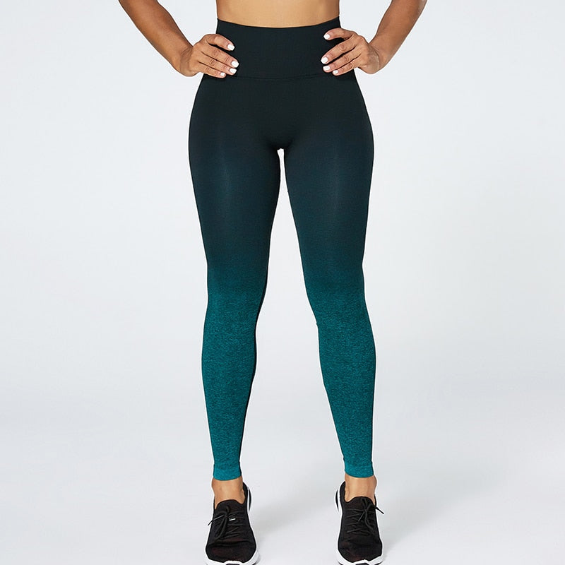 Women Gradient Color Energy Legging