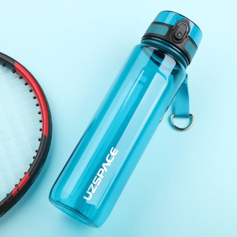 High Capacity Sports Water Bottle 1000ml Cyan