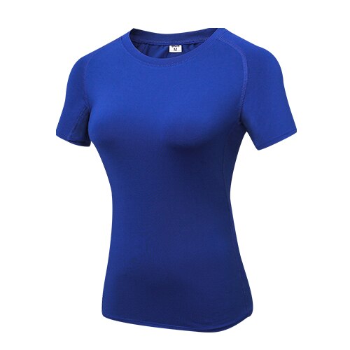 Women Loose Sport Shirts Blue