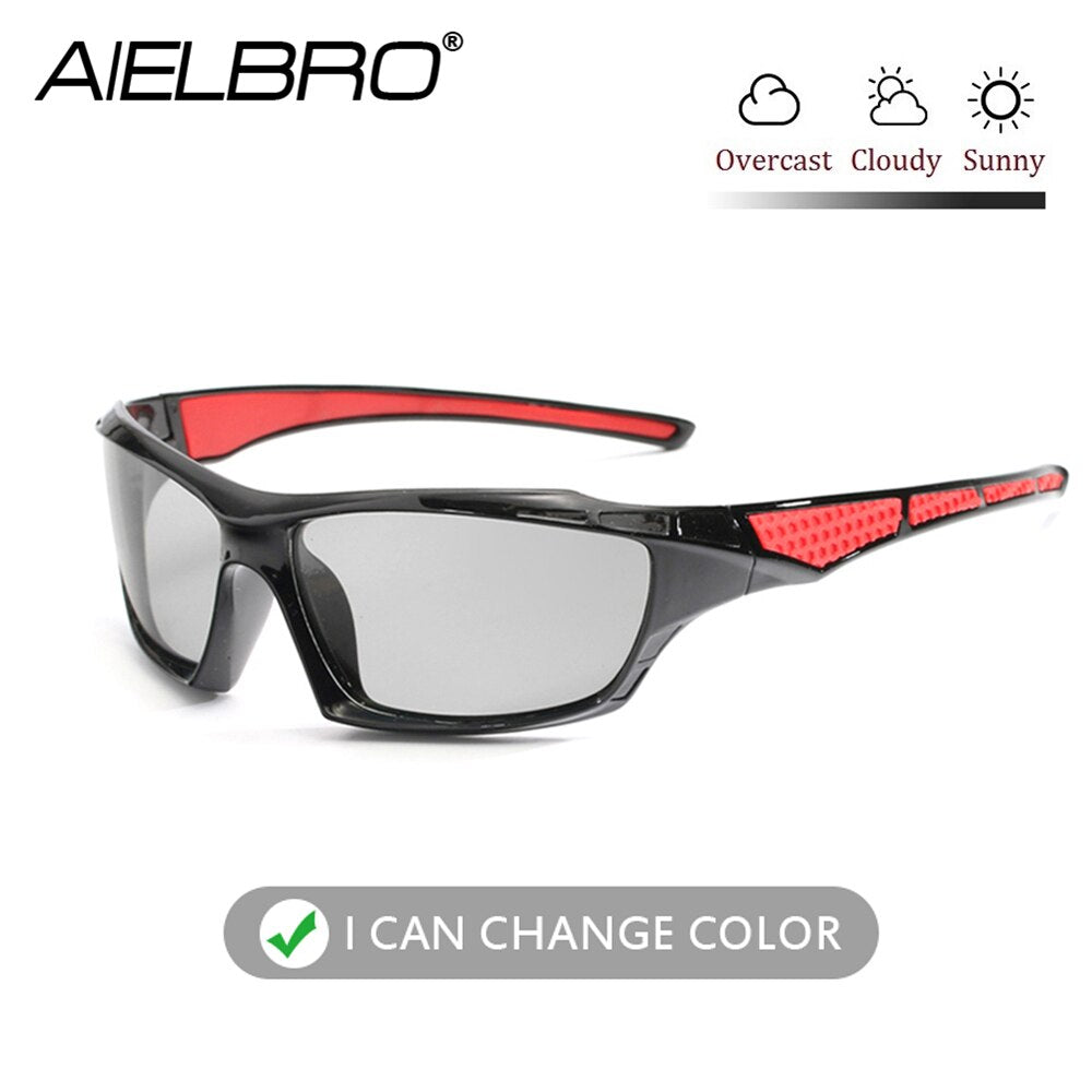 Man Photochromic Cycling Sunglasses