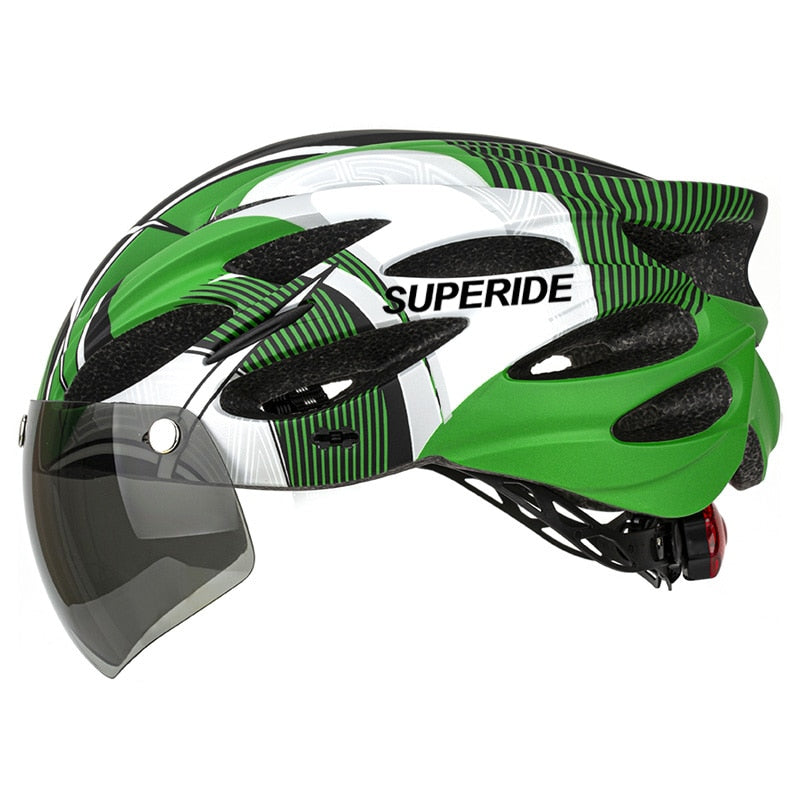 Men Women Cycling Helmet Green 54-61CM