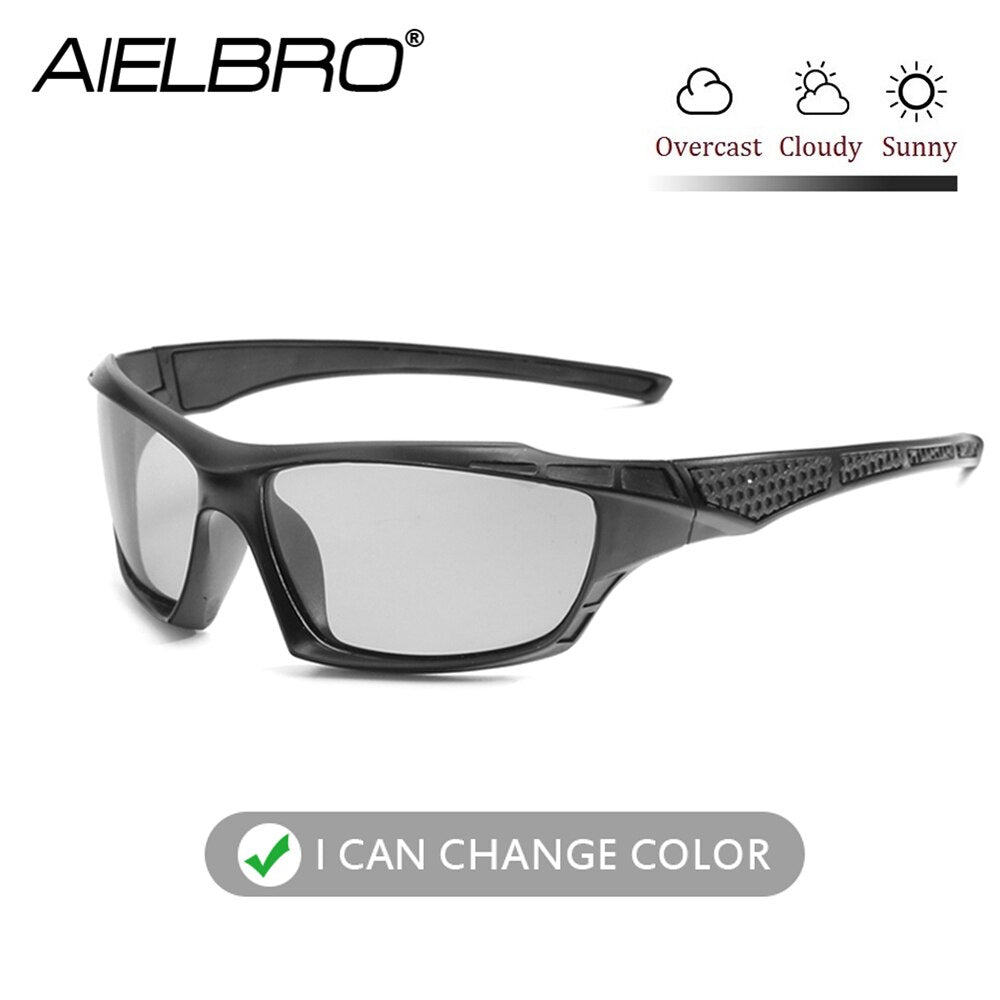 Man Photochromic Cycling Sunglasses