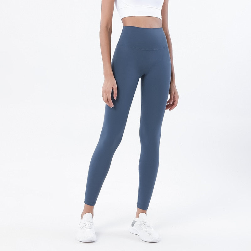 Women TRY TO BN Fitness Gym Leggings Code Blue