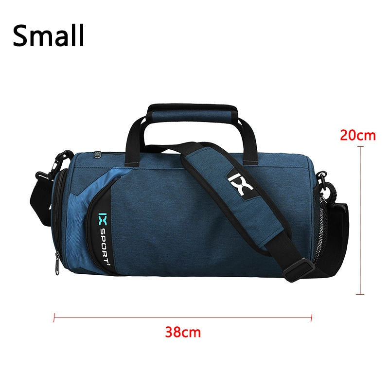 Men Gym Travel Sport Bags Blue Small
