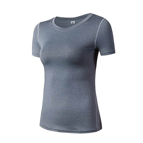 Women Quick Dry Sport Shirt Gray