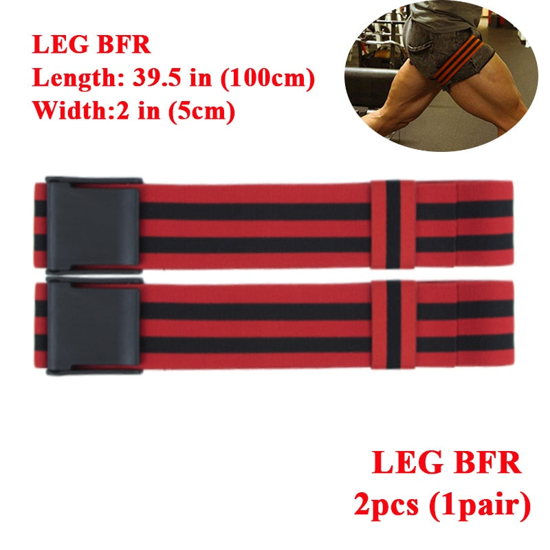 Gym Training BFR Occlusion Bands Leg BFR Red