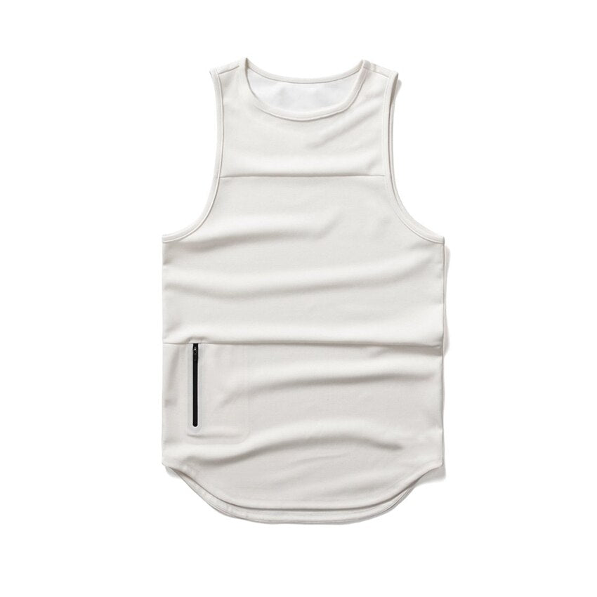 Men Camouflage GYM Tank Top white