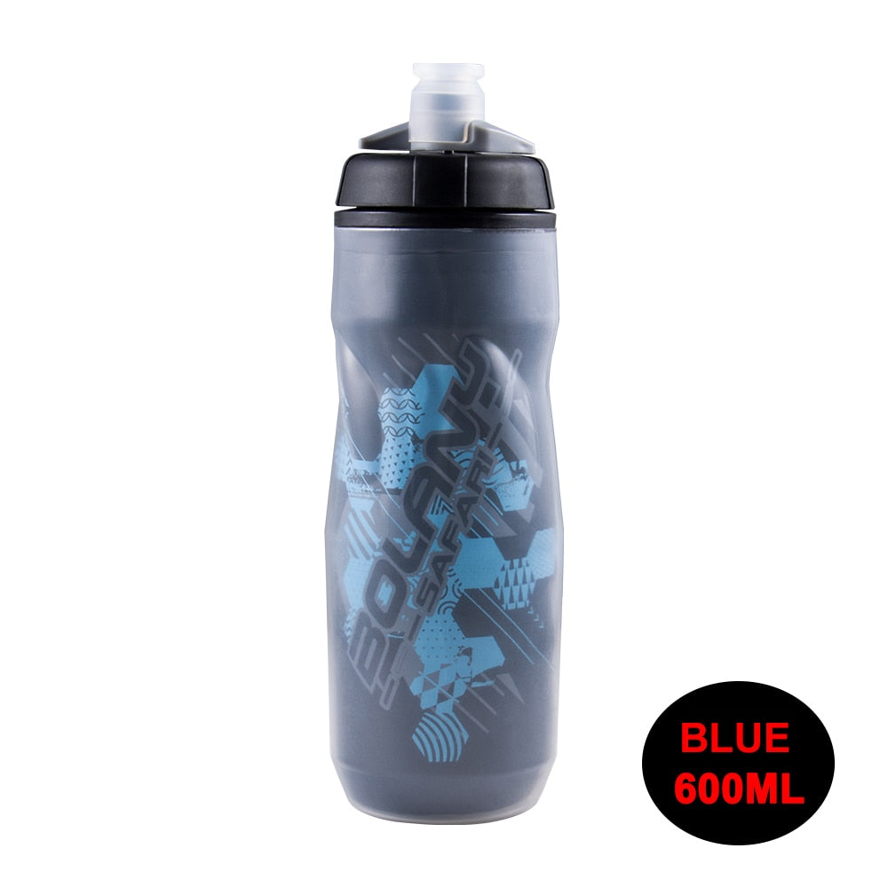 Ice-protected Bicycle Water Bottle Blue