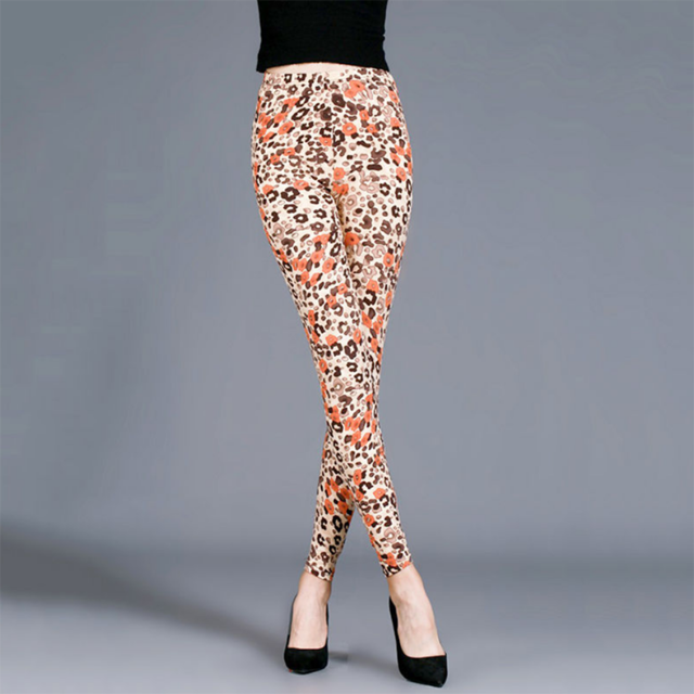 Women Leopard Print Gym Pants