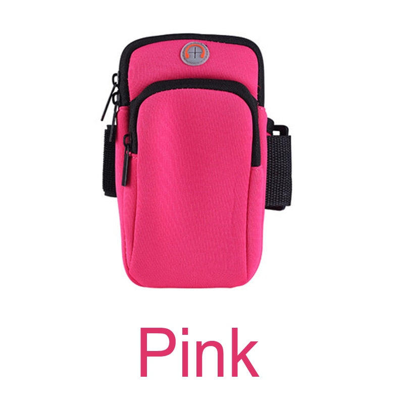 Universal Running Sport Armband Bag Pink Color