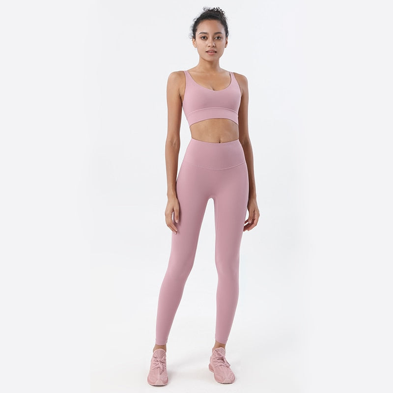 Women Gym Crop Tops Yoga Suit