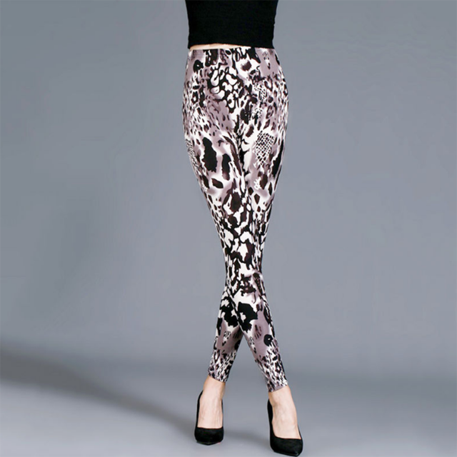 Women Leopard Print Gym Pants