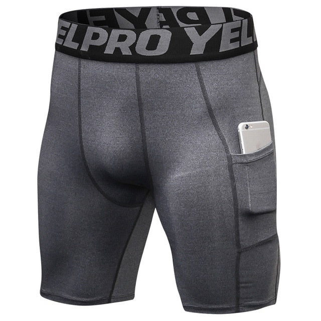 Quick Dry Compression Gym Shorts 1084 grey