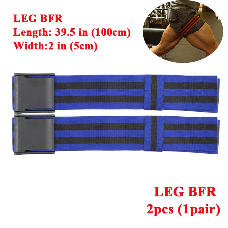 Gym Training BFR Occlusion Bands Leg BFR Blue