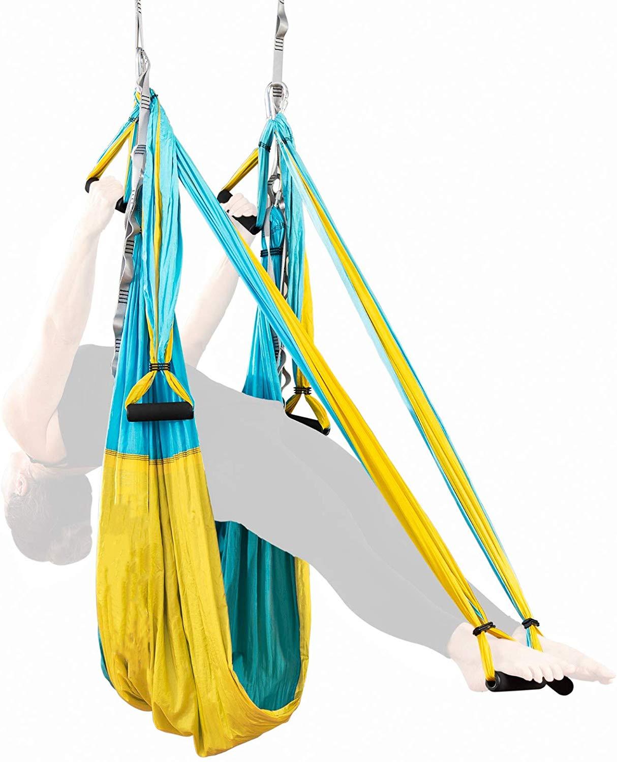 Anti-gravity Yoga Extend Belt 20 sky blue yellow