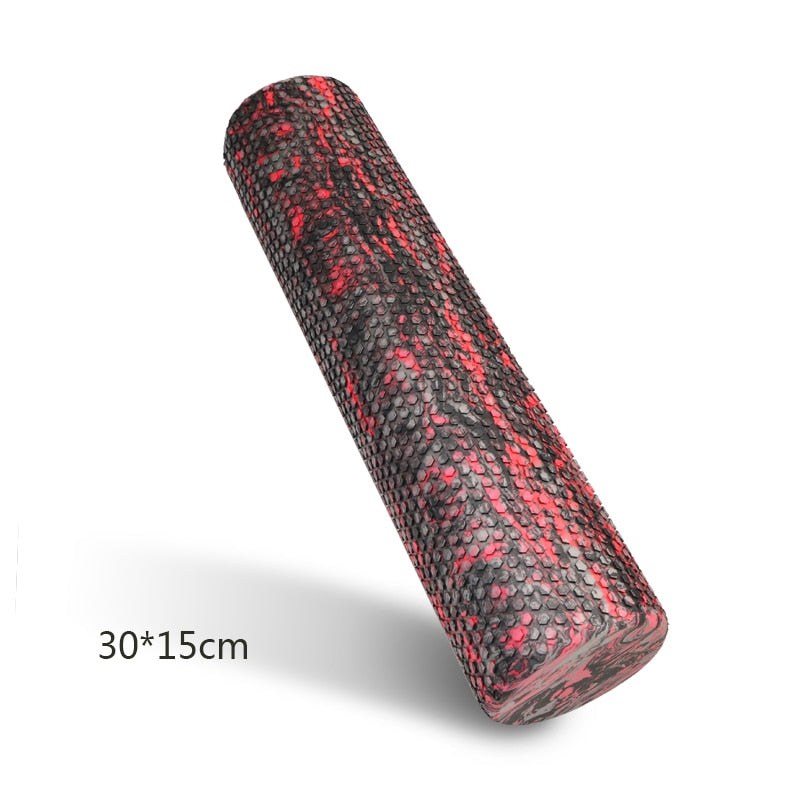 Yoga Block Pilates Eva Foam Roller Black Red 30X15cm