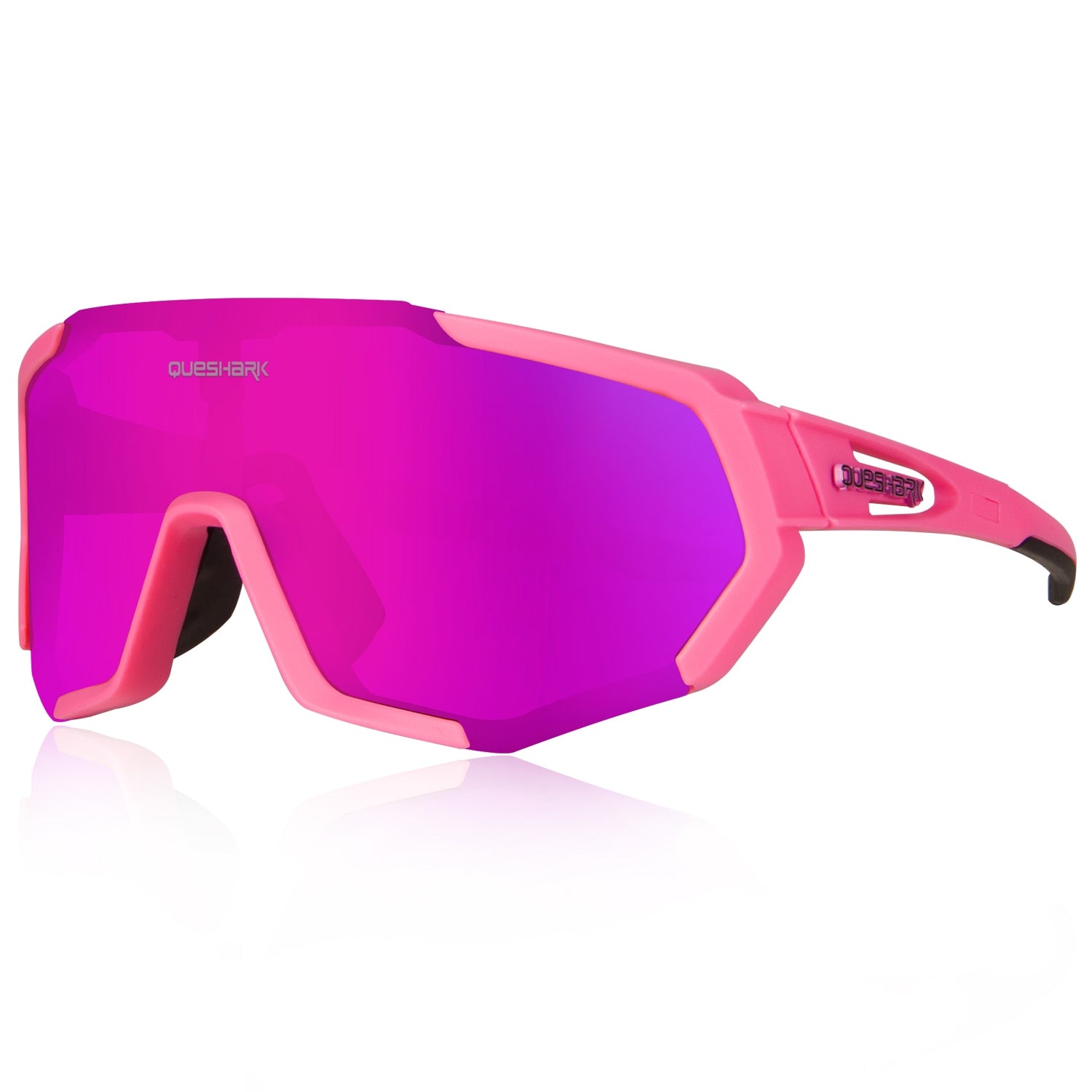 Women Men Mirror Cycling Sunglasses Pink One Size
