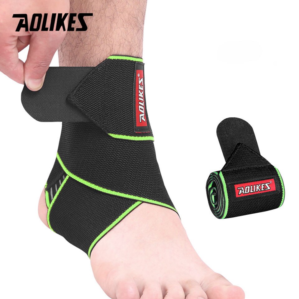 Silicone Ankle Support Strap Green