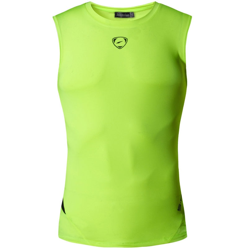 jeansian Sport Tank Tops LSL208GreenYellow