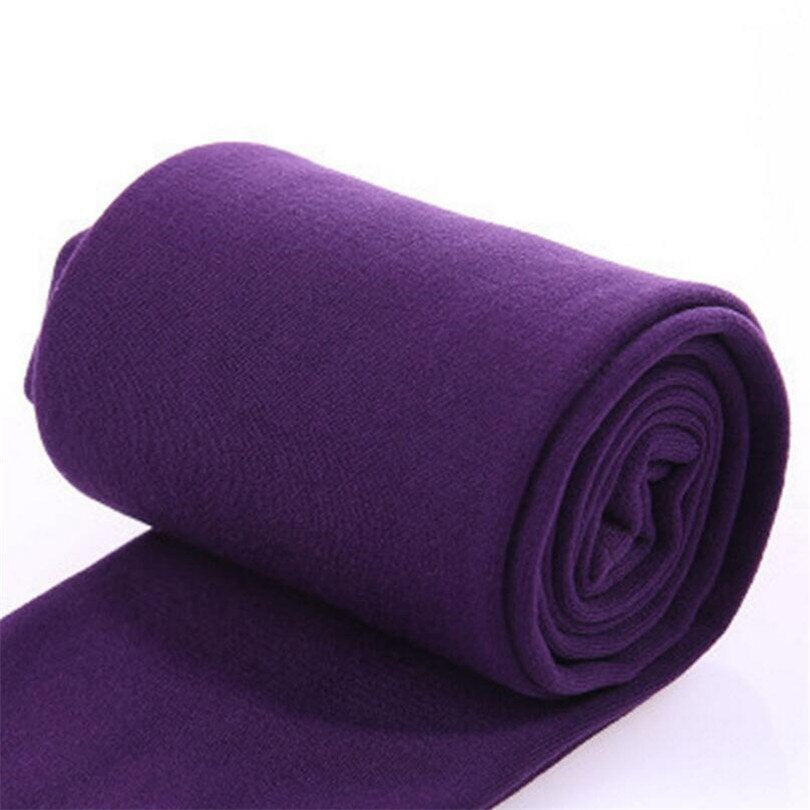Women Thick Warm Lining Gym Legging W085-L Purple One Size
