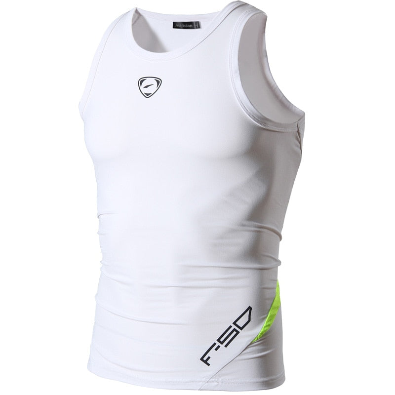 Men's Quick Dry Sleeveless Sport Shirts White China