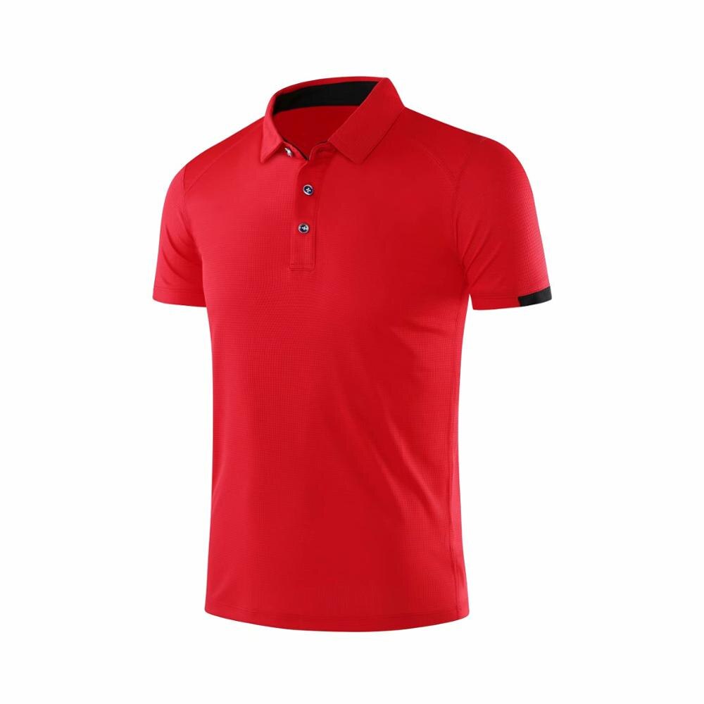 Men Fashion Gym Sport Shirts S219 red