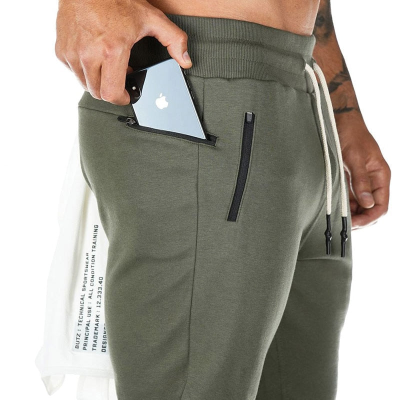 Men Quick Dry Cotton Gym Pants