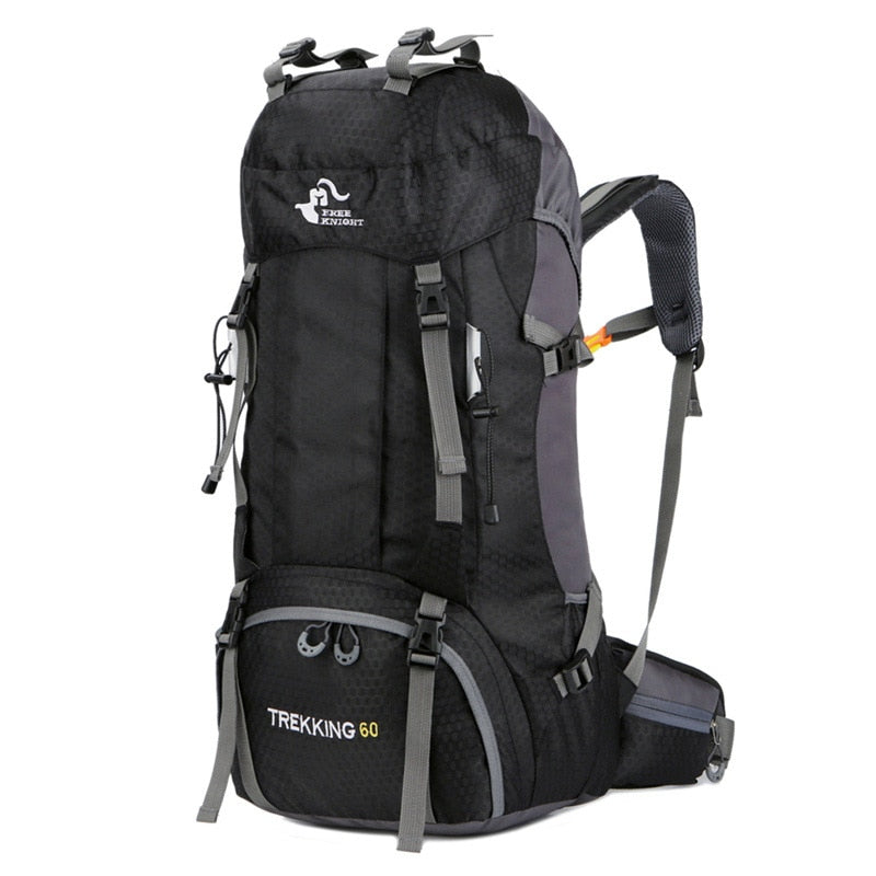 Waterproof Climbing Backpack Black 60L 50 - 70L
