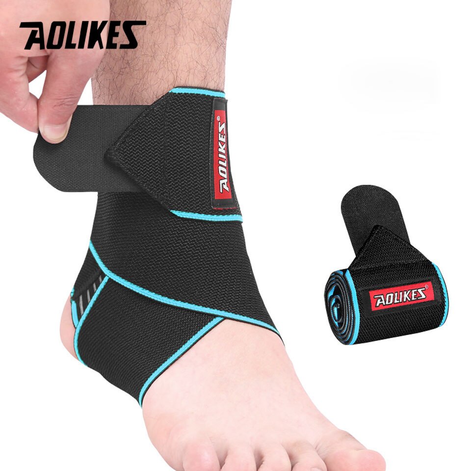 Silicone Ankle Support Strap Blue