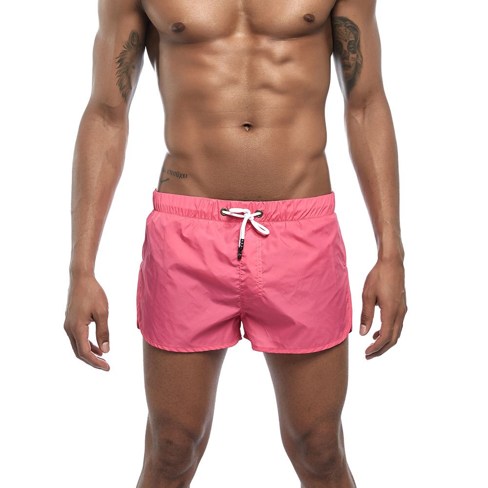 Mens Split Side Beach Board Shorts Pink