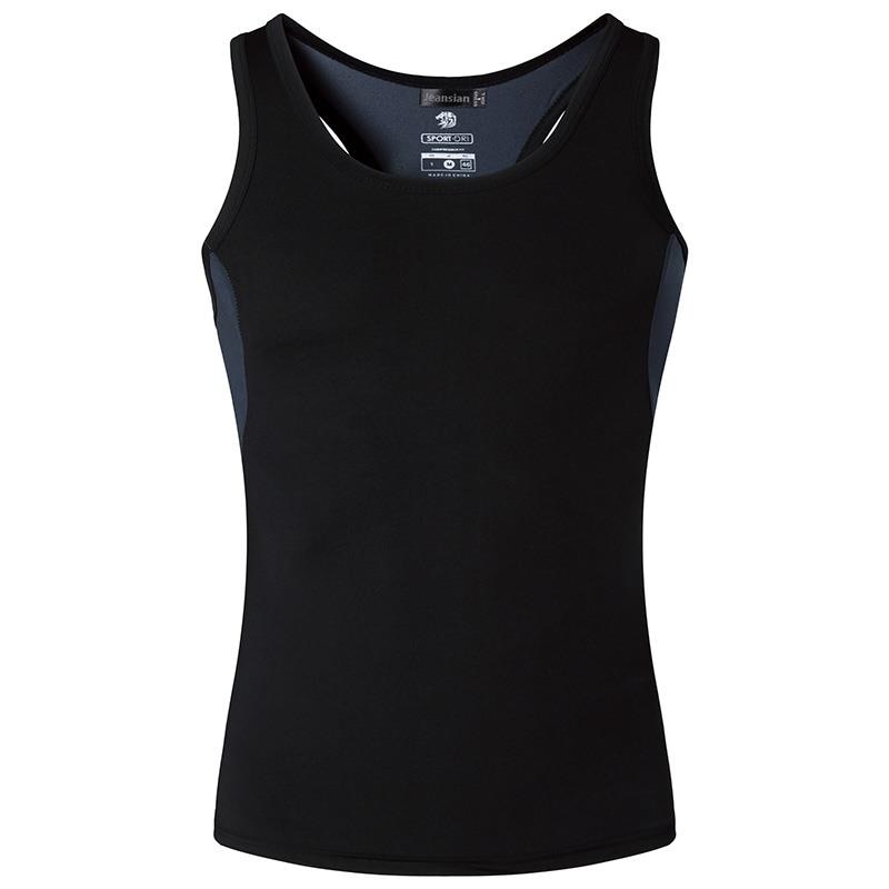 jeansian Sport Tank Tops LSL203Black