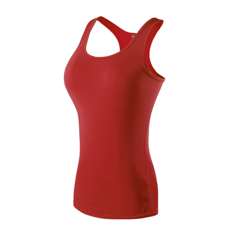 Women Sport Running Yoga Shirt Red