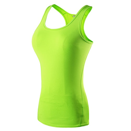 Women Sexy Gym Sportswear Vest Green