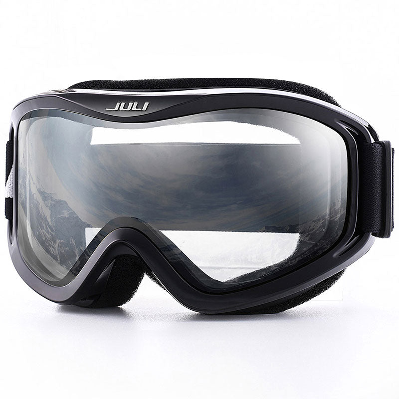 Ski Goggles Double Layers Lens C5 Black Clear