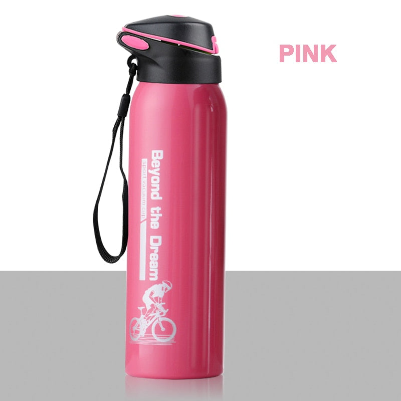 Warm-keeping Bicycle Kettle Drink Bottle Pink