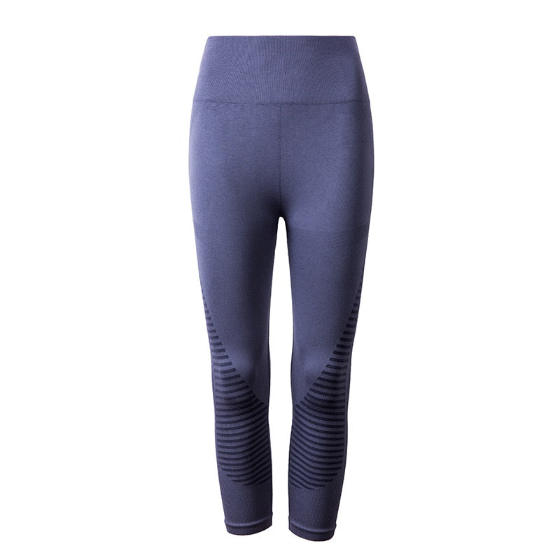 Women Crop Yoga Pants FY-106 Gray