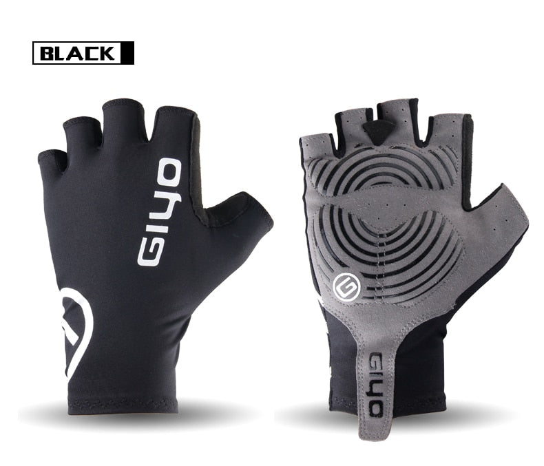 Half Finger Gel Cycling Gloves black