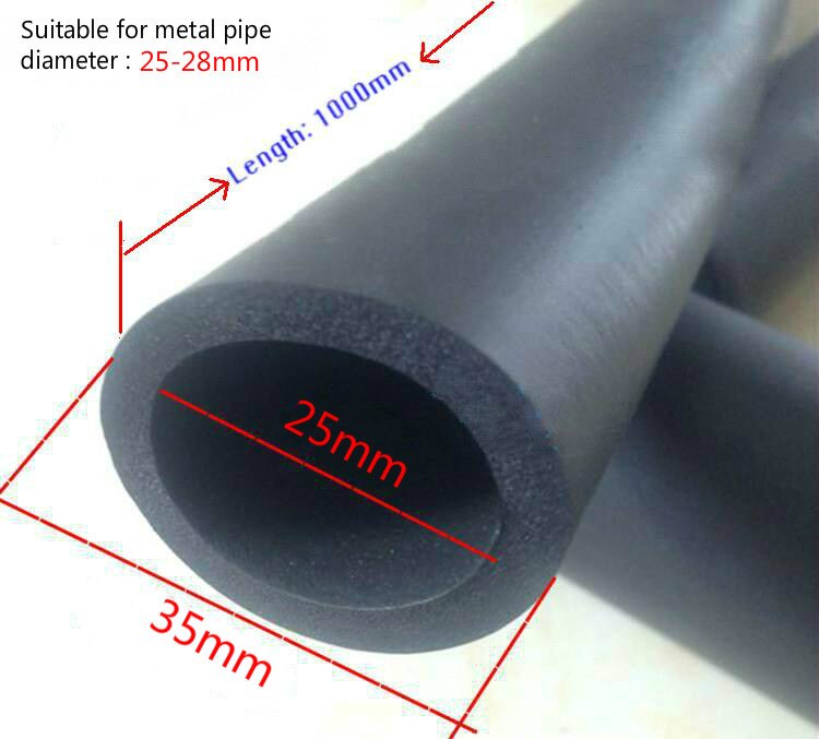 Smooth Surface NBR Sponge Tube black 25mm