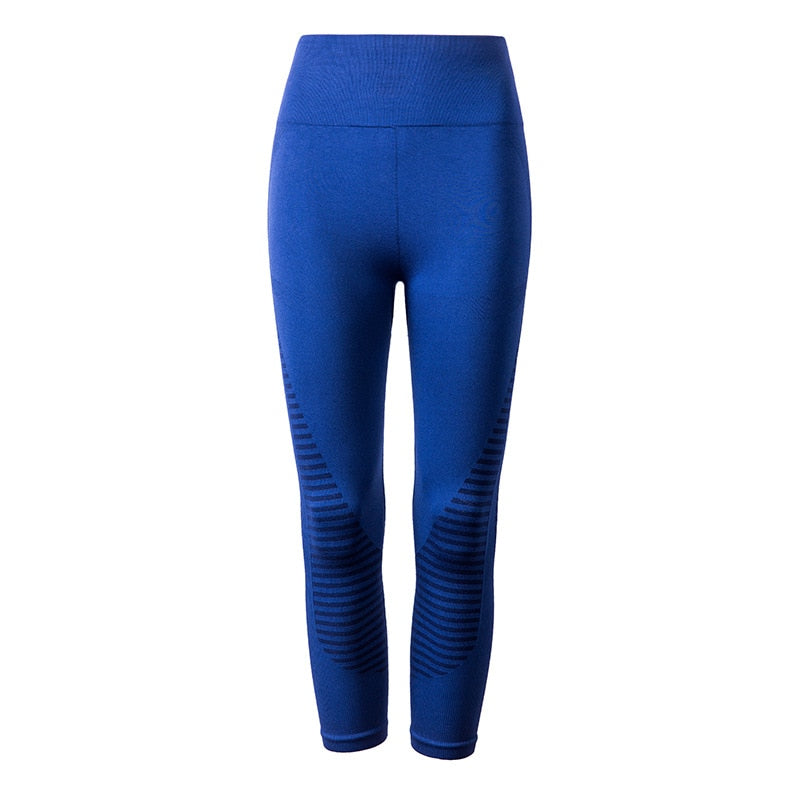 Women Crop Yoga Pants FY-106 Navy