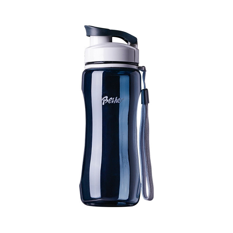 Portable Leak Proof Sports Water Bottle deep blue