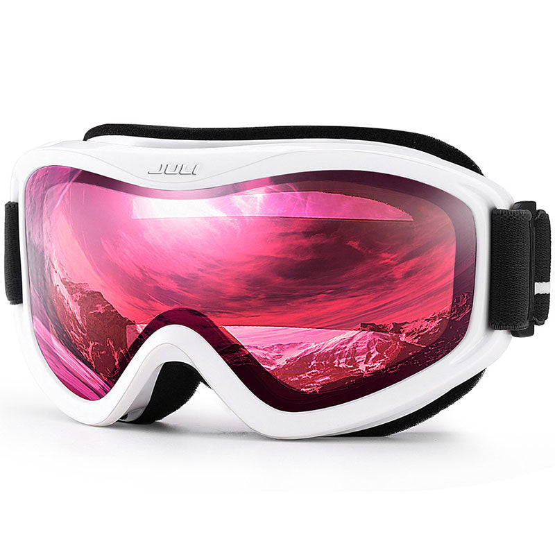 Ski Goggles Double Layers Lens C9 Vermillion Black