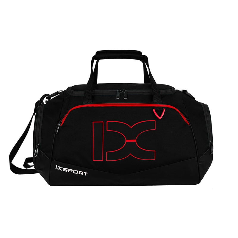 Men Woman Sport Training Gym Duffle Bag Red stripe