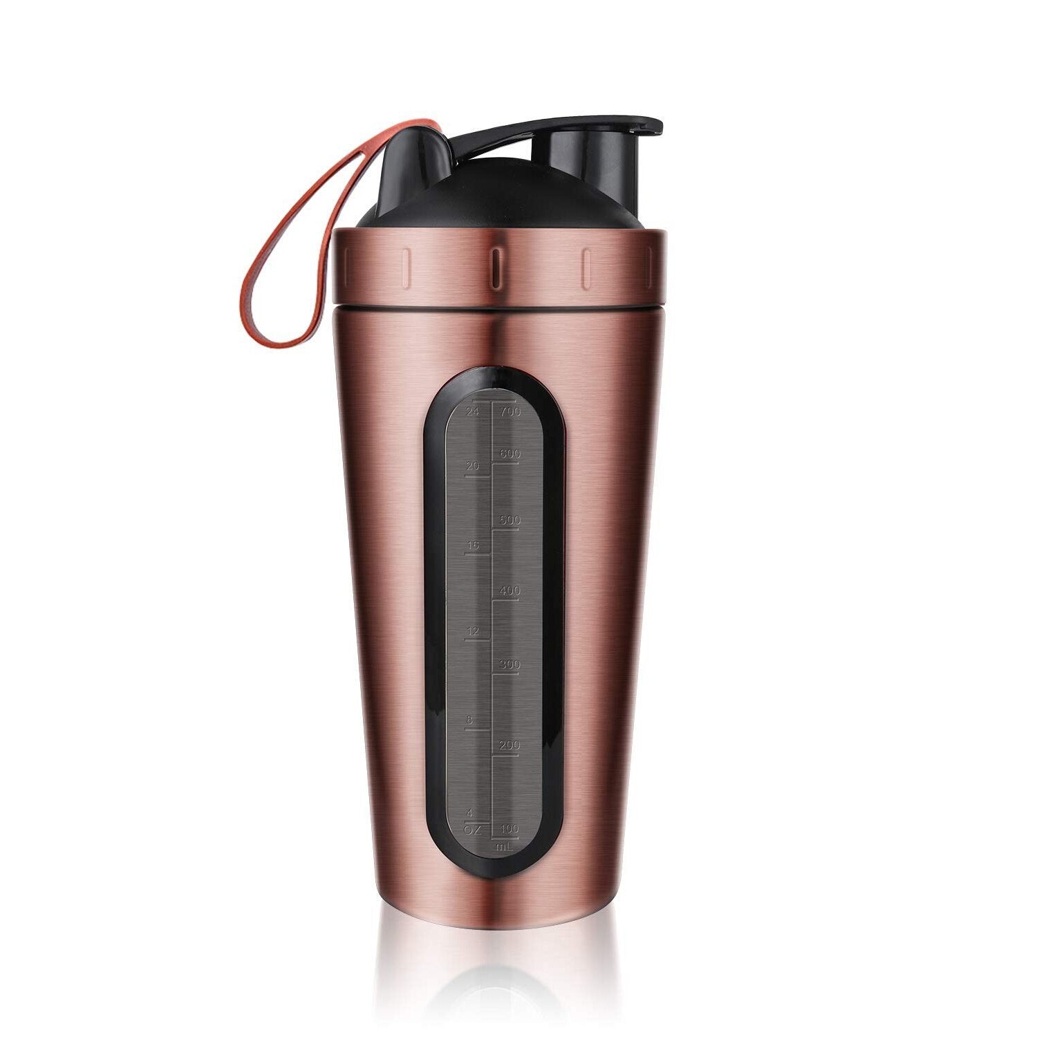Stainless Steel Protein Shaker Water Bottle Gold