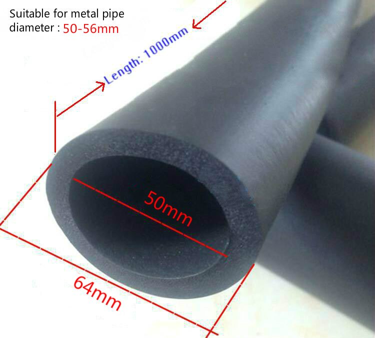 Smooth Surface NBR Sponge Tube black 50mm