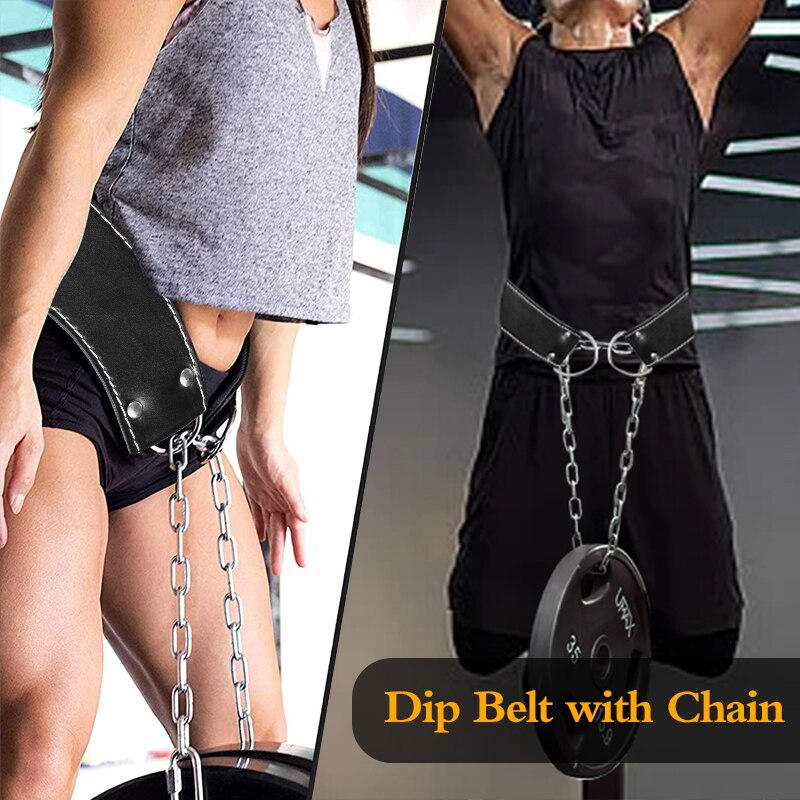 Up Leather Weight Lifting Belt