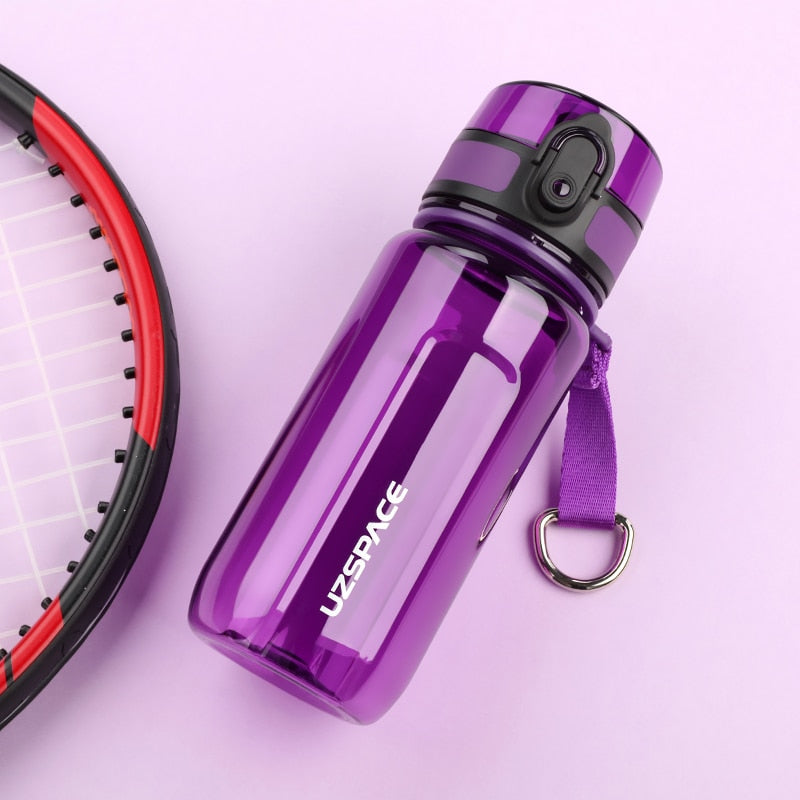 High Capacity Sports Water Bottle 350ml Purple