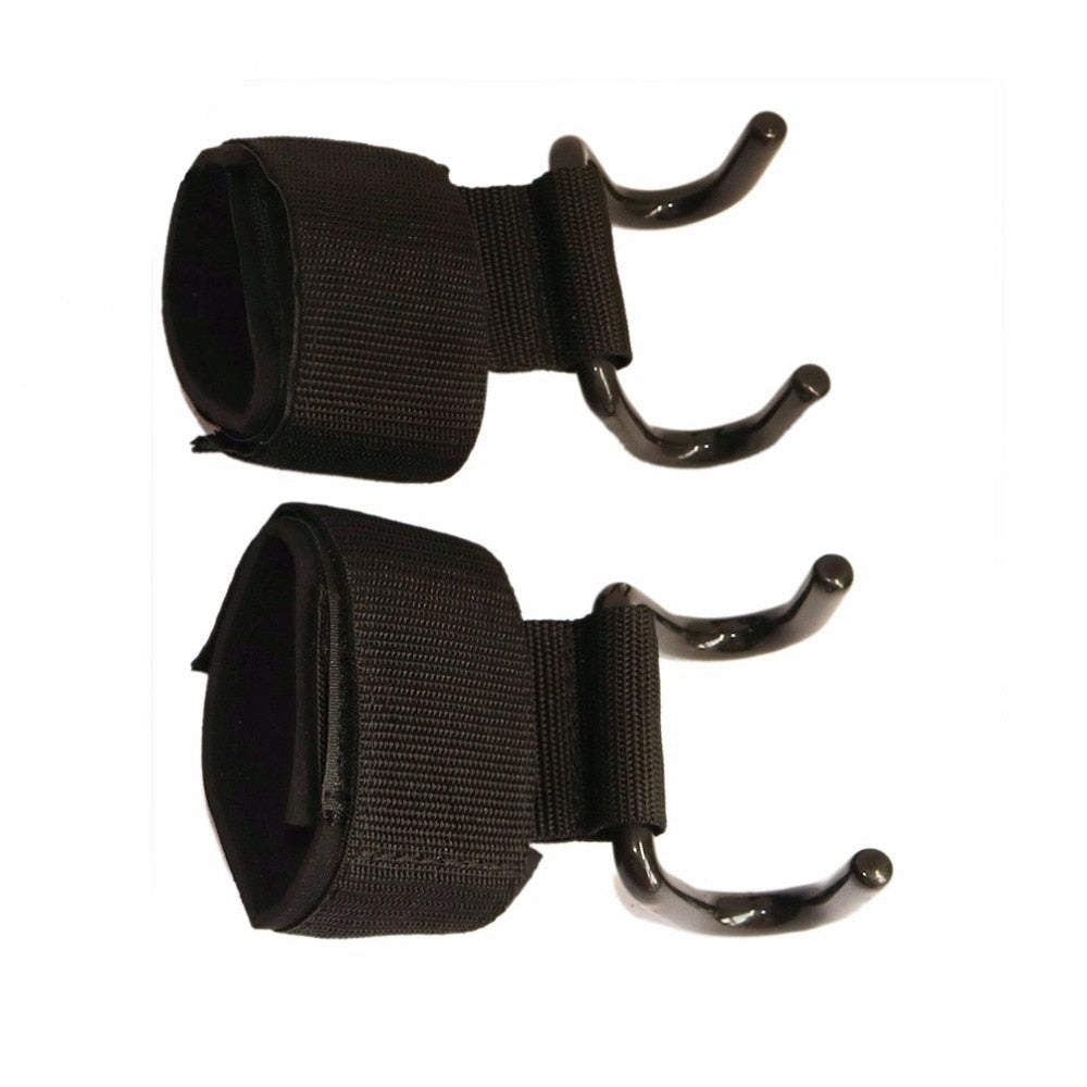 Adjustable Strong Steel Hook Grips Straps 2 pieces