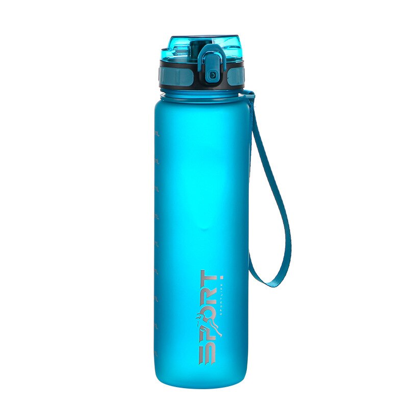 New 1000ML Outdoor Fitness Sports Bottle Blue